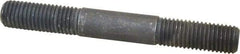 Gibraltar - 3/4-10 6" OAL Equal Double Threaded Stud - Alloy Steel, Black Oxide Finish, 2" Equal Thread Length - Benchmark Tooling