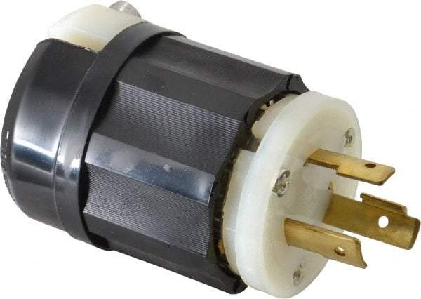 Leviton - 125 VAC, 20 Amp, L5-20P Configuration, Industrial Grade, Self Grounding Connector - 1 Phase, 2 Poles, 0.385 to 0.78 Inch Cord Diameter - Benchmark Tooling