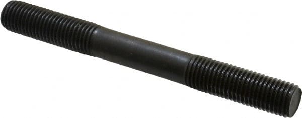 Gibraltar - M16x2.0 150mm OAL Equal Double Threaded Stud - Alloy Steel, Black Oxide Finish, 47mm Equal Thread Length, Metric - Benchmark Tooling