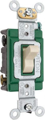 Leviton - 3 Pole, 120 to 277 VAC, 30 Amp, Industrial Grade, Toggle, Wall and Dimmer Light Switch - 1.31 Inch Wide x 4.06 Inch High - Benchmark Tooling