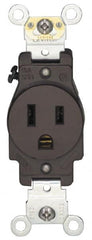 Hubbell Wiring Device-Kellems - 125/250 VAC, 60 Amp, 14-60R NEMA Configuration, Black, Industrial Grade, Self Grounding Single Receptacle - 1 Phase, 3 Poles, 4 Wire, Flush Mount - Benchmark Tooling