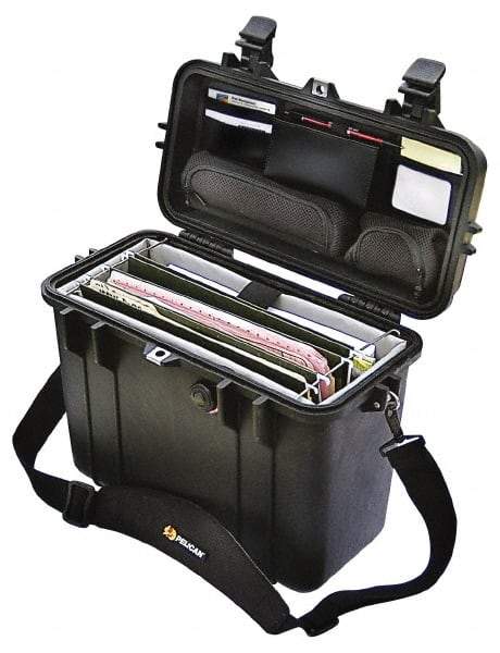 Pelican Products, Inc. - 8-23/32" Wide x 9-5/8" Deep x 13-5/32" High, Top Loader Case - Black, Plastic - Benchmark Tooling