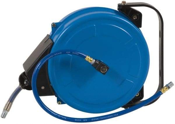 PRO-SOURCE - 40' Spring Retractable Hose Reel - 300 psi, Hose Included - Benchmark Tooling