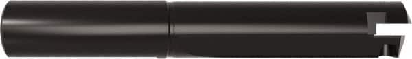 Allied Machine and Engineering - Series F, 3 to 3-7/8" Diam, 2" Diam Straight Shank, Straight Flute Spade Drill - 11-1/2" Max Depth, 12-3/4" Body Length, 15-1/2" OAL, Standard Length, Through Coolant - Benchmark Tooling