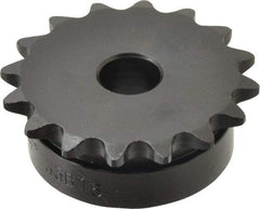 Browning - 16 Teeth, 3/8" Chain Pitch, Chain Size 35, Min Plain Bore Sprocket - 1/2" Bore Diam, 1.922" Pitch Diam, 2.1" Outside Diam - Benchmark Tooling