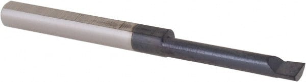 Scientific Cutting Tools - 0.1" Min Bore Diam, 0.6" Max Bore Depth, 1/8 Shank Diam, Boring Bar - Benchmark Tooling
