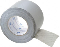 Intertape - 4" x 55m Silver Duct Tape - 9 mil, Rubber Adhesive, Polyethylene Cloth Backing, 18 Lb/ln Tensile Strength, 32°F to 160°F, Series AC20 - Benchmark Tooling