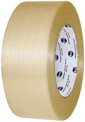 Intertape - 3" x 60 Yd Clear Rubber Adhesive Packaging Tape - Polyester Film Backing, 7.5 mil Thick, 333 Lb Tensile Strength, Series RG16 - Benchmark Tooling