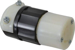 Leviton - 125 VAC, 15 Amp, L5-15R Configuration, Industrial Grade, Self Grounding Connector - 1 Phase, 2 Poles, 0.245 to 0.7 Inch Cord Diameter - Benchmark Tooling