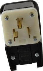 Leviton - 125 VAC, 30 Amp, 5-30P NEMA, Angled, Self Grounding, Industrial Grade Plug - 2 Pole, 3 Wire, 1 Phase, Nylon, Black - Benchmark Tooling