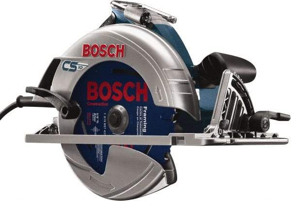 Bosch - 15 Amps, 7-1/4" Blade Diam, 5,600 RPM, Electric Circular Saw - 7-1/4" Arbor Hole, Left Blade - Benchmark Tooling