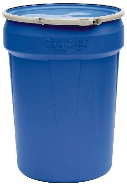 Eagle - 30 Gallon Capacity, Metal Lever Lock, Blue Lab Pack - 5 Gallon Container, Polyethylene, 396 Lb. Capacity, UN 1H2/X120/S; UN 1H2/Y180/S Listing - Benchmark Tooling