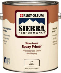 Rust-Oleum - 1 Gal Gray Water-Based Acrylic Enamel Primer - 215 to 320 Sq Ft Coverage, 3 gL Content, Quick Drying, Interior/Exterior - Benchmark Tooling