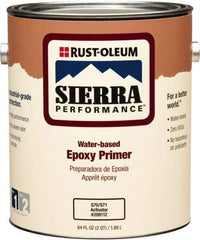 Rust-Oleum - 1 Gal White Water-Based Acrylic Enamel Primer - 200 to 300 Sq Ft Coverage, 2 gL Content, Quick Drying, Interior/Exterior - Benchmark Tooling