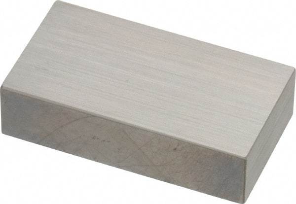 Mitutoyo - 0.75" Rectangular Steel Gage Block - Accuracy Grade AS-1, Includes Certificate of Inspection - Benchmark Tooling