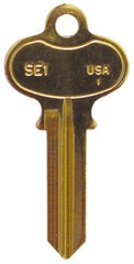 Made in USA - Key Blanks Type: Segal Material: Brass - Benchmark Tooling