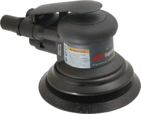 Ingersoll-Rand - 12,000 OPM, 15.8 CFM Air Consumption, Palm Air Orbital Sander - Round Pad, 1/4 NPT Inlet - Benchmark Tooling