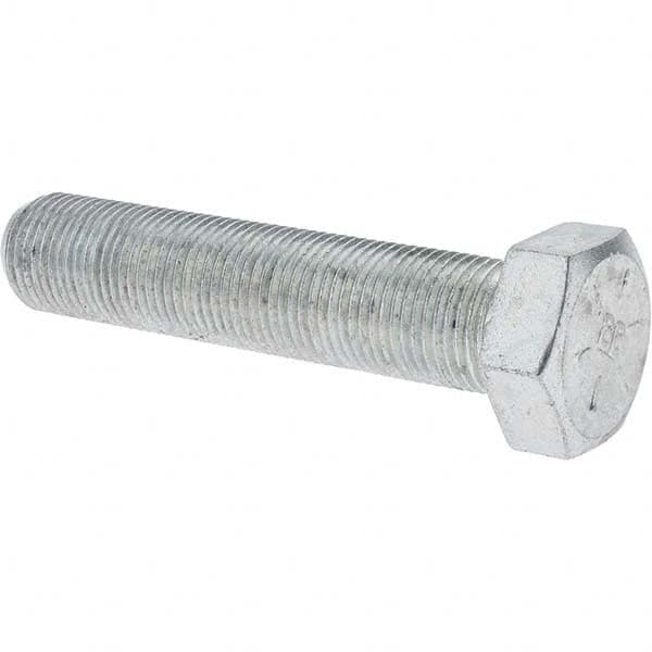 Made in USA - 5/8-18 UNF, 3" Length Under Head Hex Head Cap Screw - Fully Threaded, Grade 8 Alloy Steel, Zinc Yellow Dichromate Finish, 15/16" Hex - Benchmark Tooling