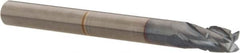 Hertel - 3/16" Diam, 3/8" LOC, 4 Flute Solid Carbide Roughing Square End Mill - TiCN Finish, 2" OAL, 3/16" Shank Diam, Single End, Centercutting - Benchmark Tooling