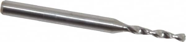 Hertel - #50, 130° Drill Point, 1/8" Shank Diam, Fast Spiral Circuit Board Drill Bit - Benchmark Tooling