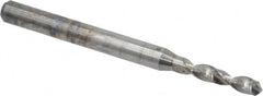 Hertel - #43, 130° Drill Point, 1/8" Shank Diam, Fast Spiral Circuit Board Drill Bit - Benchmark Tooling