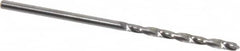 Hertel - 1.5mm 118° Solid Carbide Jobber Drill - Bright Finish, Right Hand Cut, Spiral Flute, Straight Shank, 1-1/2" OAL, Standard Point - Benchmark Tooling