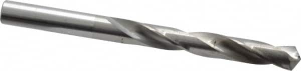 Hertel - 8.5mm 118° Solid Carbide Jobber Drill - Bright Finish, Right Hand Cut, Spiral Flute, Straight Shank, 4" OAL, Standard Point - Benchmark Tooling