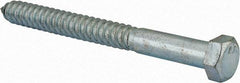 Value Collection - 3/4" Screw, 8" Length Under Head, Steel, Hex Head Lag Screw - Zinc Plated, Grade 2 - Benchmark Tooling