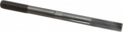 Gibraltar - 5/8-11 8" OAL Equal Double Threaded Stud - Alloy Steel, Black Oxide Finish, 1-3/4" Equal Thread Length - Benchmark Tooling