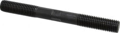 Gibraltar - 3/4-10 7" OAL Equal Double Threaded Stud - Alloy Steel, Black Oxide Finish, 2" Equal Thread Length - Benchmark Tooling