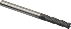 Niagara Cutter - 1/8", 4 Flute, Single End, Solid Carbide, 0.015" Corner Radius End Mill - 1-1/2" OAL, 30° Helix, Right Hand Flute, 1/2" LOC, Right Hand Cut - Benchmark Tooling