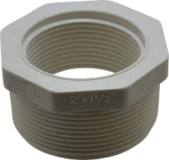 Value Collection - 2 x 1-1/2" PVC Plastic Pipe Bushing - Schedule 40, MIPT x FIPT End Connections - Benchmark Tooling