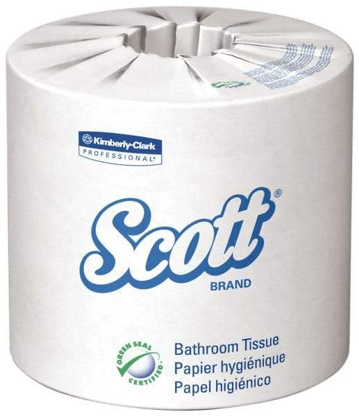 Scott - 2 Ply, 4 Inch Long x 4.1 Inch Wide, Standard Toilet Tissue Roll - 605 Sheets per Roll, 80 Rolls per Case, Recycled Fiber - Benchmark Tooling