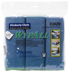 WypAll - Reusable Microfiber Wipes - Packet, 15-3/4" x 15-3/4" Sheet Size, Blue - Benchmark Tooling