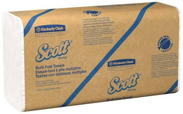 Scott - 1 Ply White Multi-Fold Paper Towels - 9-1/4" Wide - Benchmark Tooling