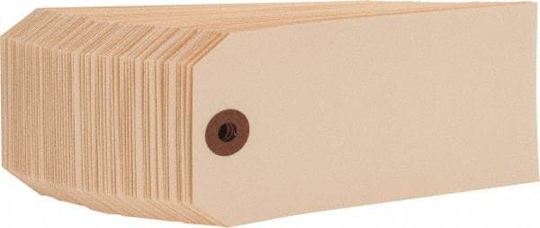 NMC - 2-3/8" High x 4-3/4" Long, Safety & Facility Blank Tag - 1 Side, Manila Cardstock - Benchmark Tooling