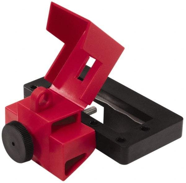 NMC - 3 Wide, Plastic Single-Pole Circuit Breaker Lockout - 1 Padlock, 1 Circuit - Benchmark Tooling