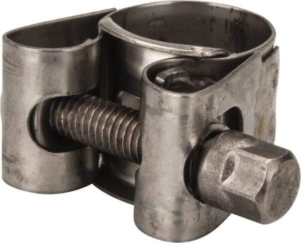 Mikalor - 3/4" Hose, 0.71" Wide x 0.04" Thick, T-Bolt Hose Clamp - 0.67 to 3/4" Diam, Stainless Steel - Benchmark Tooling