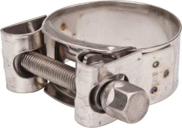 Mikalor - 1-1/2" Hose, 0.78" Wide x 0.04" Thick, T-Bolt Hose Clamp - 1.46 to 1.57" Diam, Stainless Steel - Benchmark Tooling