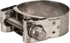 Mikalor - 1-3/4" Hose, 0.78" Wide x 0.04" Thick, T-Bolt Hose Clamp - 1.69 to 1.85" Diam, Stainless Steel - Benchmark Tooling