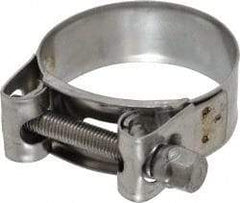 Mikalor - 2" Hose, 0.78" Wide x 0.04" Thick, T-Bolt Hose Clamp - 1.85 to 2" Diam, Stainless Steel - Benchmark Tooling