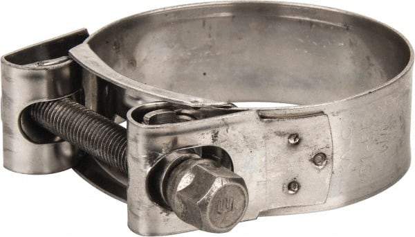 Mikalor - 2-1/16" Hose, 0.78" Wide x 0.04" Thick, T-Bolt Hose Clamp - 2 to 2.17" Diam, Stainless Steel - Benchmark Tooling