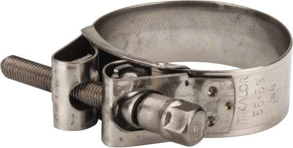 Mikalor - 2-1/4" Hose, 0.78" Wide x 0.04" Thick, T-Bolt Hose Clamp - 2.17 to 2.32" Diam, Stainless Steel - Benchmark Tooling