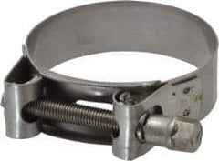 Mikalor - 2-13/32" Hose, 0.78" Wide x 0.04" Thick, T-Bolt Hose Clamp - 2.32 to 2.48" Diam, Stainless Steel - Benchmark Tooling