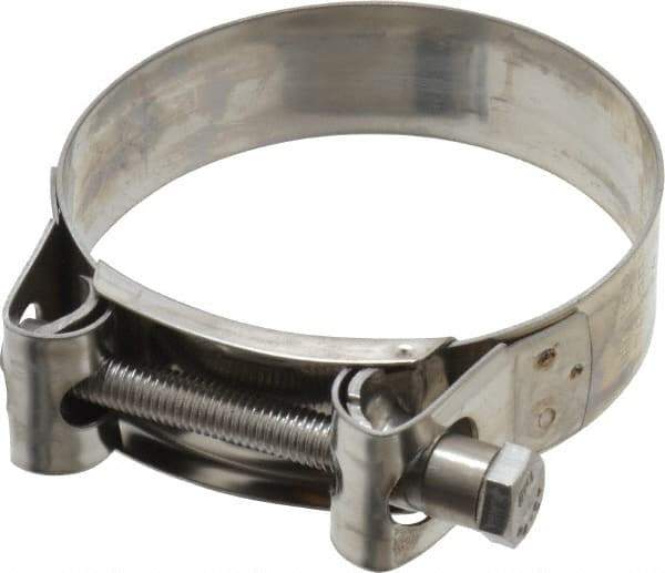 Mikalor - 3-1/4" Hose, 0.98" Wide x 0.04" Thick, T-Bolt Hose Clamp - 3.11 to 3.35" Diam, Stainless Steel - Benchmark Tooling