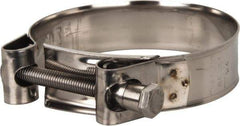 Mikalor - 3-1/2" Hose, 0.98" Wide x 0.04" Thick, T-Bolt Hose Clamp - 3.35 to 3.58" Diam, Stainless Steel - Benchmark Tooling