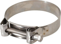 Mikalor - 4" Hose, 0.98" Wide x 0.04" Thick, T-Bolt Hose Clamp - 3.82 to 4.1" Diam, Stainless Steel - Benchmark Tooling