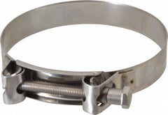 Mikalor - 5-3/4" Hose, 1.1" Wide x 0.051" Thick, T-Bolt Hose Clamp - 5.51 to 5.91" Diam, Stainless Steel - Benchmark Tooling