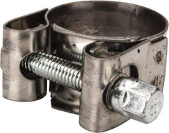 Mikalor - 1" Hose, 0.71" Wide x 0.04" Thick, T-Bolt Hose Clamp - 0.98 to 1.06" Diam, Stainless Steel Band, Housing & Zinc Plated Screw - Benchmark Tooling