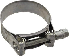 Mikalor - 2-1/4" Hose, 0.78" Wide x 0.04" Thick, T-Bolt Hose Clamp - 2.17 to 2.32" Diam, Stainless Steel Band, Housing & Zinc Plated Screw - Benchmark Tooling